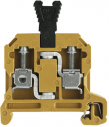 Isolating and measuring isolating terminal block, screw connection, 0.5-4.0 mm², 25 A, 6 kV, yellow, 0357520000