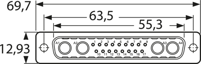 321WA4SCM99A10X CONEC D-Sub Connectors Image 4