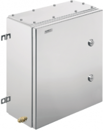 Stainless steel enclosure, (L x W x H) 150 x 382 x 458 mm, silver (RAL 7035), IP66, 1200370000