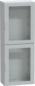 Control cabinet, (H x W x D) 2000 x 750 x 420 mm, IP44, polyester, light gray, NSYPLAT2074G