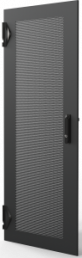 Varistar CP Steel Door, Perforated With 1-PointLocking, RAL 7021, 33 U, 1600H, 600W