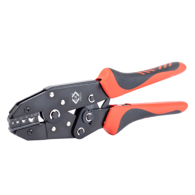 Ratchet crimping pliers for UnInsulated connectors, 1.0-10 mm², AWG 16-8, C.K Tools, T3697A