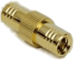 Coaxial adapter, 50 Ω, SMB plug to SMB plug, straight, 0411036
