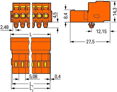 231-635/018-000 WAGO PCB Connection Systems Image 2