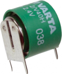Nickel-metal hydride rechargeable battery, 40 mA·h, 2.4 V, Battery pack