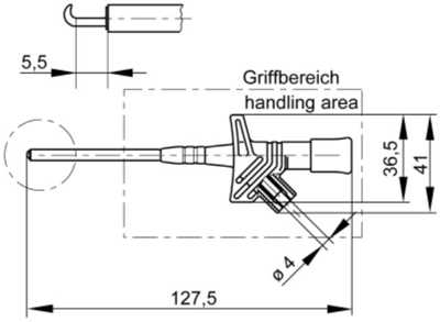 KLEPS 2900 RT Hirschmann Test & Measurement Aligator Clips Image 2