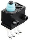 Snap acting switche, pin plunger, 1.2 N, 0.05 A/16 V, IP67