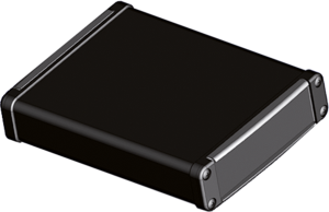 Aluminum Profile enclosure, (L x W x H) 120 x 67 x 19 mm, black, IP65, MTK6110PK.9