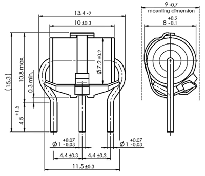 B88069X7140B502 TDK (EPCOS) Gas Discharge Tubes Image 2