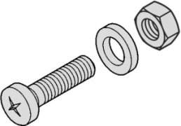 Cylinder head screw, M2.5, 18 mm, steel