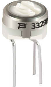 Cermet trimmer potentiometer, 50 kΩ, 0.5 W, THT, on top, 3329H-1-503LF