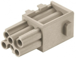 Socket contact insert, DD cube, small tab, 6 pole, unequipped, crimp connection, 09149061101