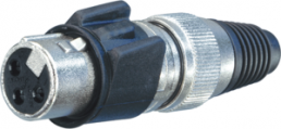 XLR coupling, Straight, 3, Soldered connection
