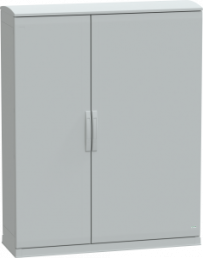 Control cabinet, (H x W x D) 1500 x 1250 x 420 mm, IP44, polyester, light gray, NSYPLAZT15124G