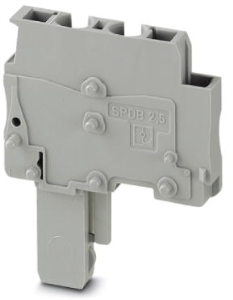 Plug, spring balancer connection, 0.08-4.0 mm², 1 pole, 24 A, 6 kV, gray, 3043226