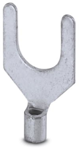 Uninsulated forked cable lug, 1.5-2.5 mm², AWG 16 to 14, M8, metal