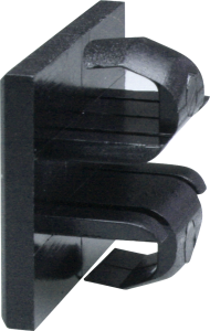 Dummy plug, rectangular, (L x W) 24 x 18 mm, black, for pushbutton switch, 5.52.006.021/0100