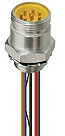 Plug, 1, 6 pole, screw connection, straight, 16156