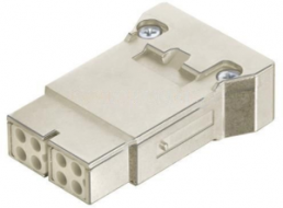 Socket contact insert, 8 pole, unequipped, crimp connection, 09140083121