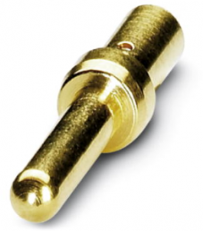 Pin contact, 1.0-1.5 mm², AWG 16-14, crimp connection, nickel-plated/gold-plated, 1603513