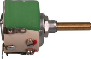 Ceramic wire potentiometer, 10 Ω, 20 W, linear, solder lug, D 40/20W 10% 10R