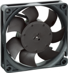 DC axial fan, 12 V, 70 x 70 x 15 mm, 44 m³/h, 38 dB, sintec slide bearing, ebm-papst, 712 F