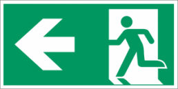 Rescue sign, (W) 300 mm, aluminum, EG 38.0005