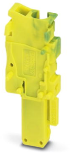 Plug, spring balancer connection, 0.08-4.0 mm², 1 pole, 24 A, 6 kV, yellow/green, 3210839