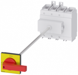 Emergency stop load-break switch, Rotary actuator, 4 pole, 160 A, 690 V, (W x H x D) 112 x 169 x 94 mm, front mounting, 3LD2318-1TL13