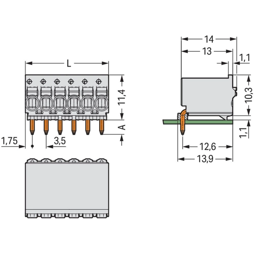 2091-1380 WAGO PCB Connection Systems Image 2
