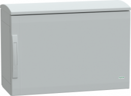 Control cabinet, (H x W x D) 500 x 750 x 320 mm, IP44, polyester, light gray, NSYPLAT573G