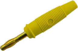 4 mm plug, solder connection, 1.5 mm², CAT O, yellow, LAS 30 GE AU