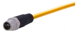 Sensor actuator cable, M12-cable plug, straight to open end, 8 pole, 5 m, PUR, yellow, 0948C000756050