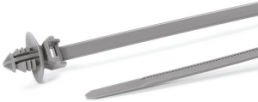 Cable tie outside serrated, polyamide, (L x W) 161.4 x 4.7 mm, bundle-Ø 1 to 35 mm, gray, -40 to 150 °C