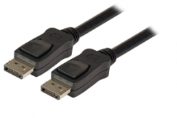 DisplayPort 1.2 connection cable, 4K60HZ, male-male, 1m, black