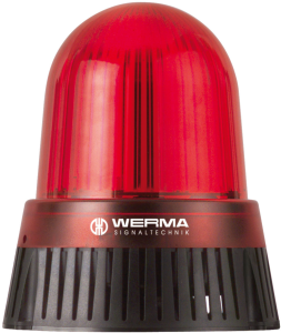 Permanent/blinking light, Ø 146 mm, 108 dB, red, 115-230 VAC, 431 100 60