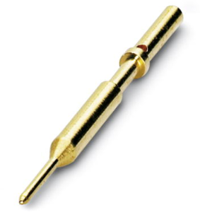 Pin contact, 0.14-0.34 mm², AWG 26-22, crimp connection, nickel-plated/gold-plated, 1607578