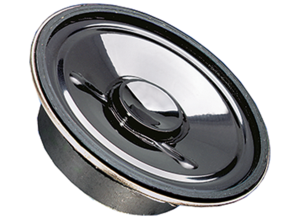 Small speaker, 50 Ω, 83 dB, 250 Hz to 10 kHz, black
