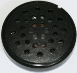 Miniature speaker, 32 Ω, 86 dB, 10 kHz, black