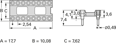 001-1-014-3-B1STF-XT0 MPE-GARRY Semiconductor Sockets, Holders Image 2