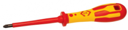 VDE screwdriver, PZ1, Pozidriv, BL 80 mm, L 187 mm, T49143-1