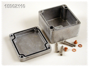 Aluminum die cast enclosure, (L x W x H) 75 x 80 x 52 mm, natural, IP66, 1590Z110