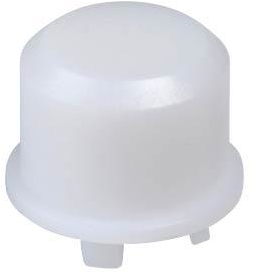 Cap, round, Ø 11 mm, (H) 7.5 mm, white, for short-stroke pushbutton Multimec 5G, 1DS16
