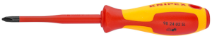 VDE screwdriver, PH1, Phillips, BL 80 mm, L 187 mm, 98 24 01 SL