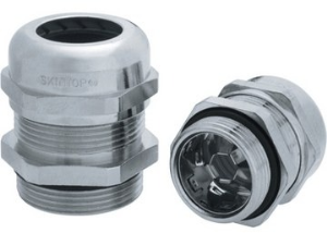 Cable gland, M12, 16 mm, Clamping range 3.5 to 7 mm, IP69, silver, 53112610