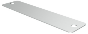 Aluminum label, (L x W) 60 x 15 mm, silver, 200 pcs