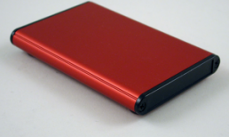 Aluminum enclosure, (L x W x H) 100 x 70 x 12 mm, red, IP54, 1455A1002RD