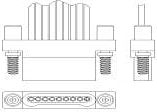 D-Sub connector, 15 pole, crimp connection, 2-1589455-8