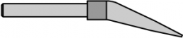 Soldering tip, Chisel shaped, (T x W) 0.5 x 3 mm, WTA 12