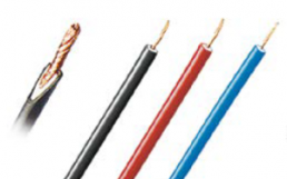PVC high-voltage stranded wire, 0.5 mm², red, outer Ø 5 mm